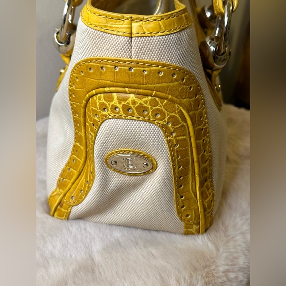 CELINE HANDBAG BEIGE CANVAS 🌟 AUTHENTIC 🌟 - Picture 8 of 13